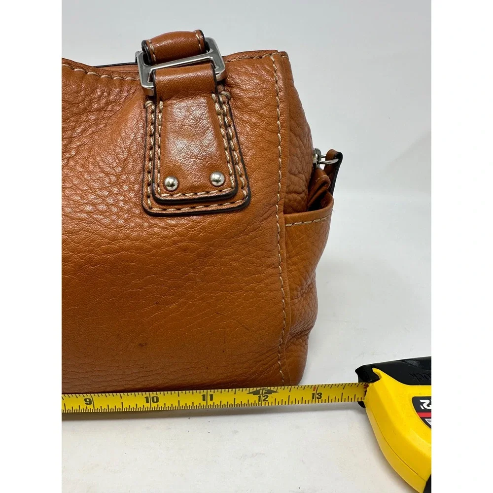 Y2K Vintage Fossil Top Handle Shoulder Bag Brown ZB9961